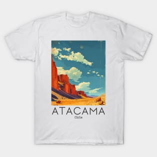 A Vintage Travel Illustration of Atacama Desert - Chile T-Shirt